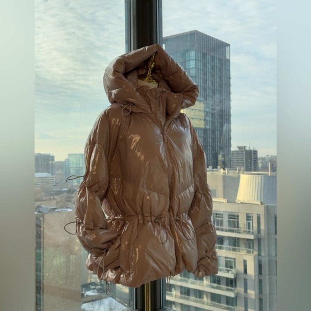 🆕 ALO YOGA 🧿 NWOT Stunner Puffer Jacket, Dusty Rose - Sz L / US 12 - 14 - Picture 4 of 15